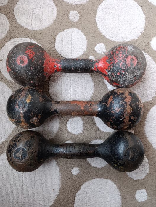 Гантелі литі пара по 1 кг, пара по 3кг