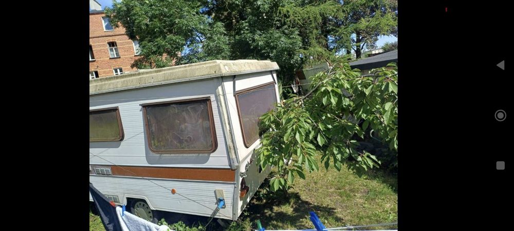 Przyczepa kempingowa używana bez prawa rejestracji