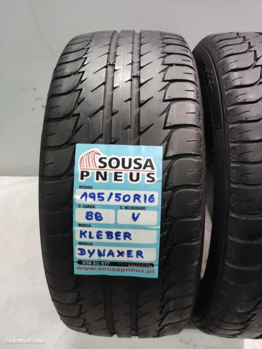 2 pneus semi novos 195-50r16 kleber - oferta dos portes 85 EUROS