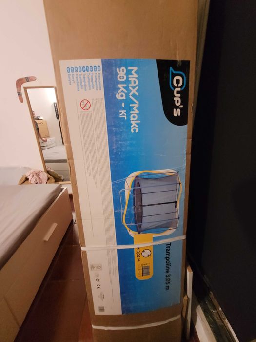 trampolins 90kg com rede