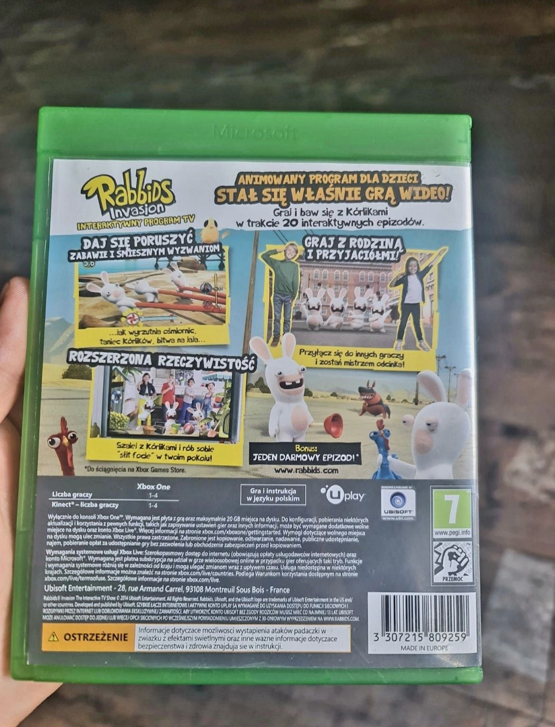 Rabbids interaktywny program tv Xbox one po polsku show króliki xone