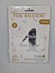 Balon foliowy Cyfra, srebrny, duży balon 4