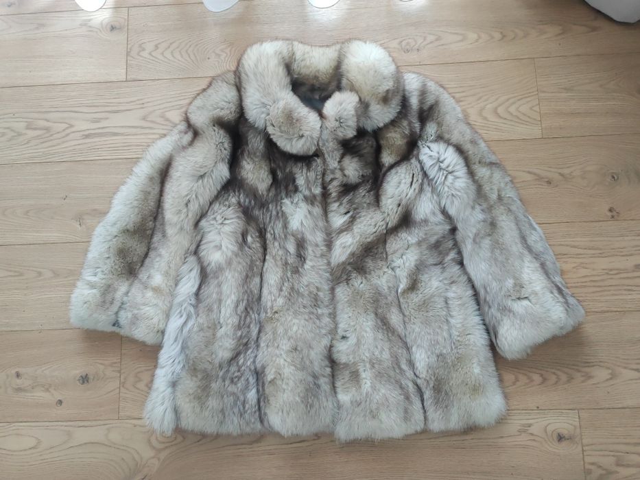 Futro z lisa polarnego naturalne płaszcz kurtka