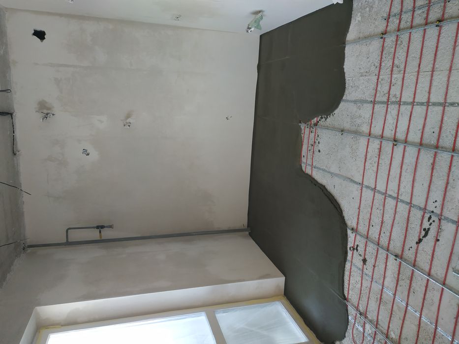 Стяжка пола, бетонирование.