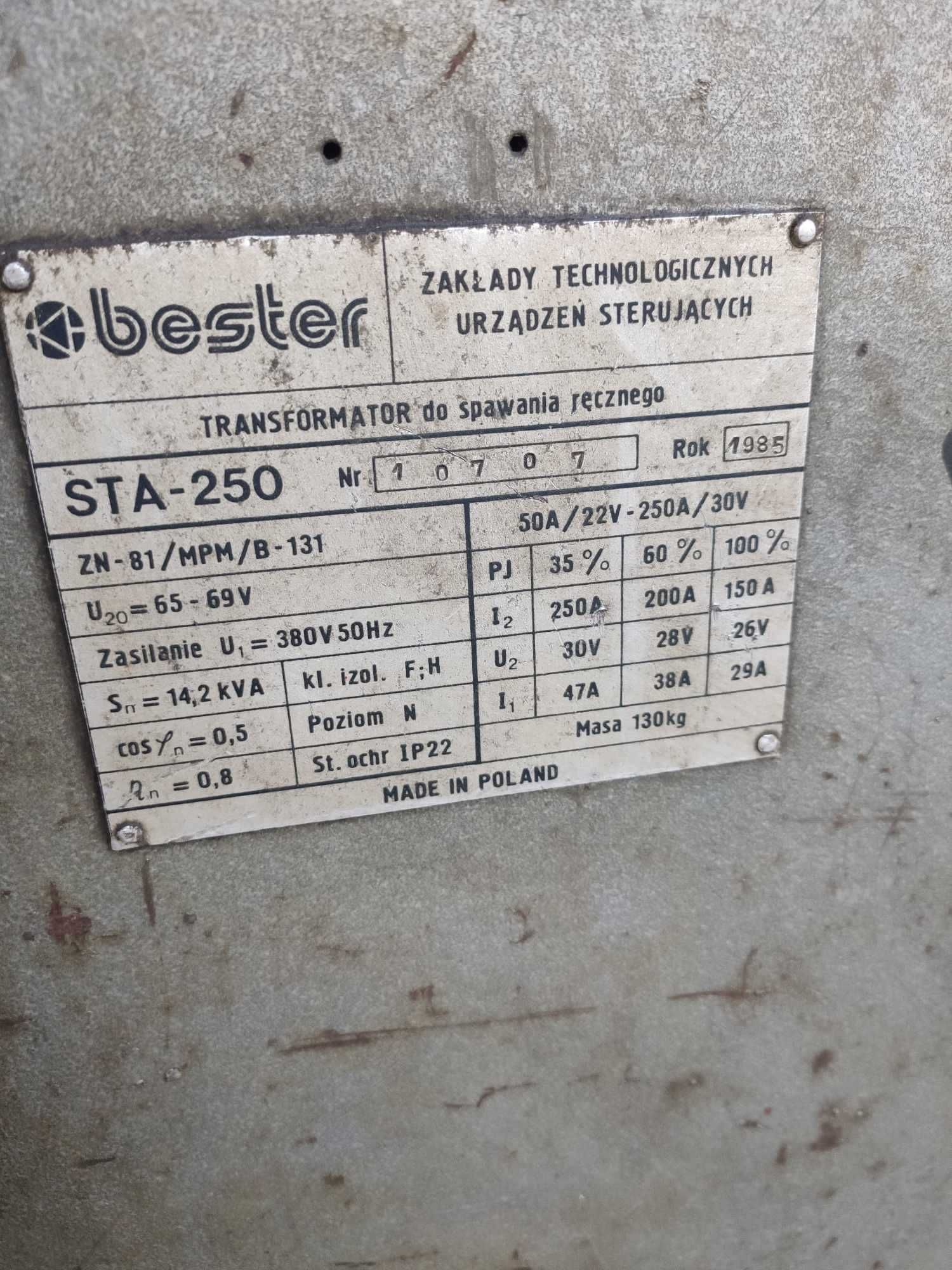 spawarka transformatorowa bester sta-250