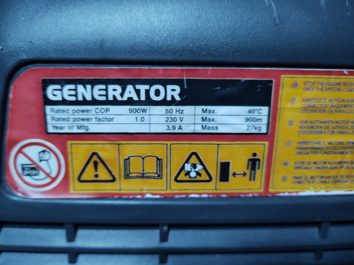 Generator prądu 900w czterosuwowy cichy