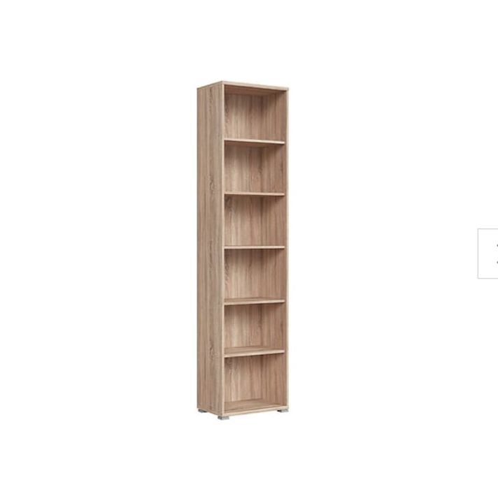 Regał Brw Office 53 cm z 5 półkami dąb sonoma
