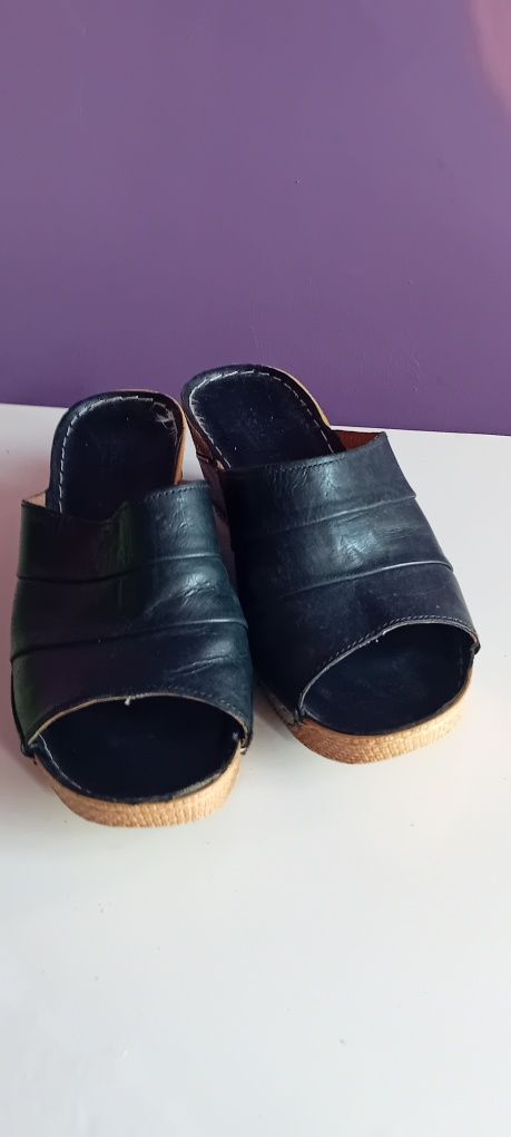 Lasocki klapki skóra naturalna 38