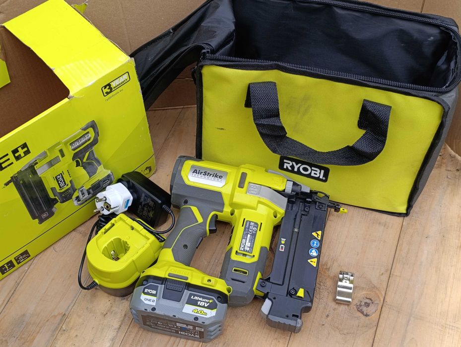 RYOBI Sztyfciarka gwoździarka 18G AirStrike 18V ONE+ R18GN18 + aku 4AH