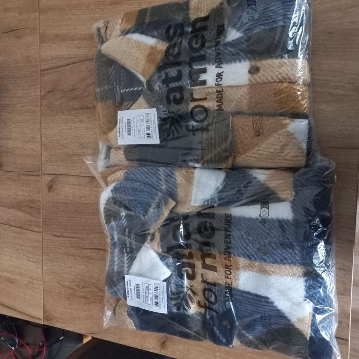 Polarowa koszula wierzchnia w kratę