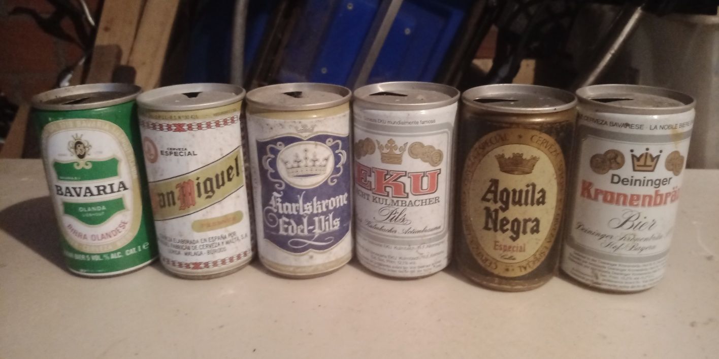 Latas de cerveija de coleçao dos anos 80/90 para venda ou troca