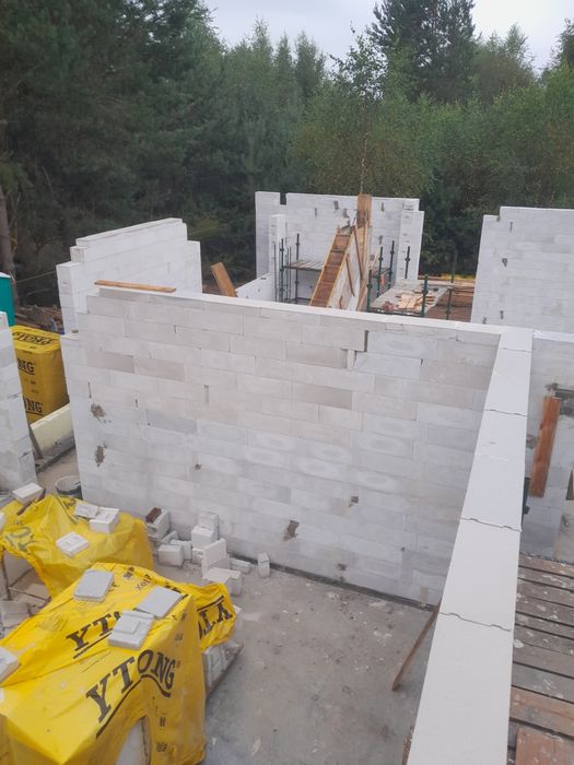 Usługi budowlane, stan surowy, dachy, oceplenie, kostka brukowa