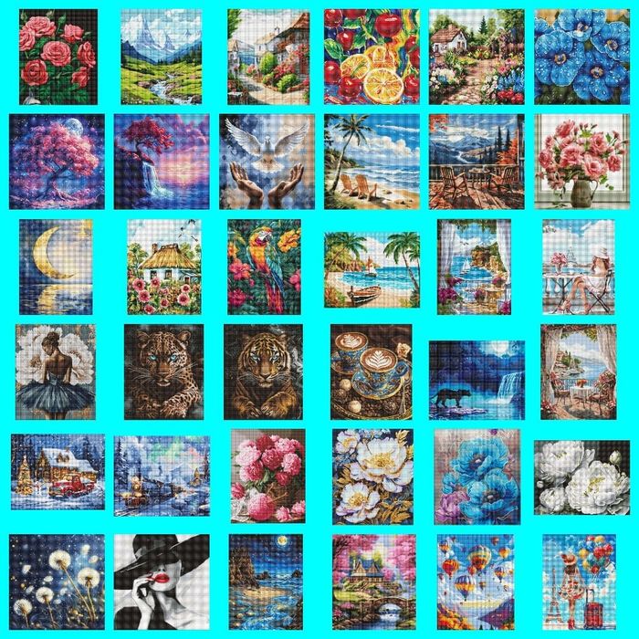 Алмазная живопись 30*40 см, 40*40 см. 40*50 см.
