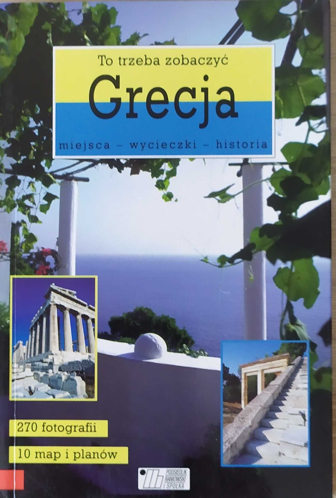 Grecja dwa przewodniki barwne ilustracje komplet