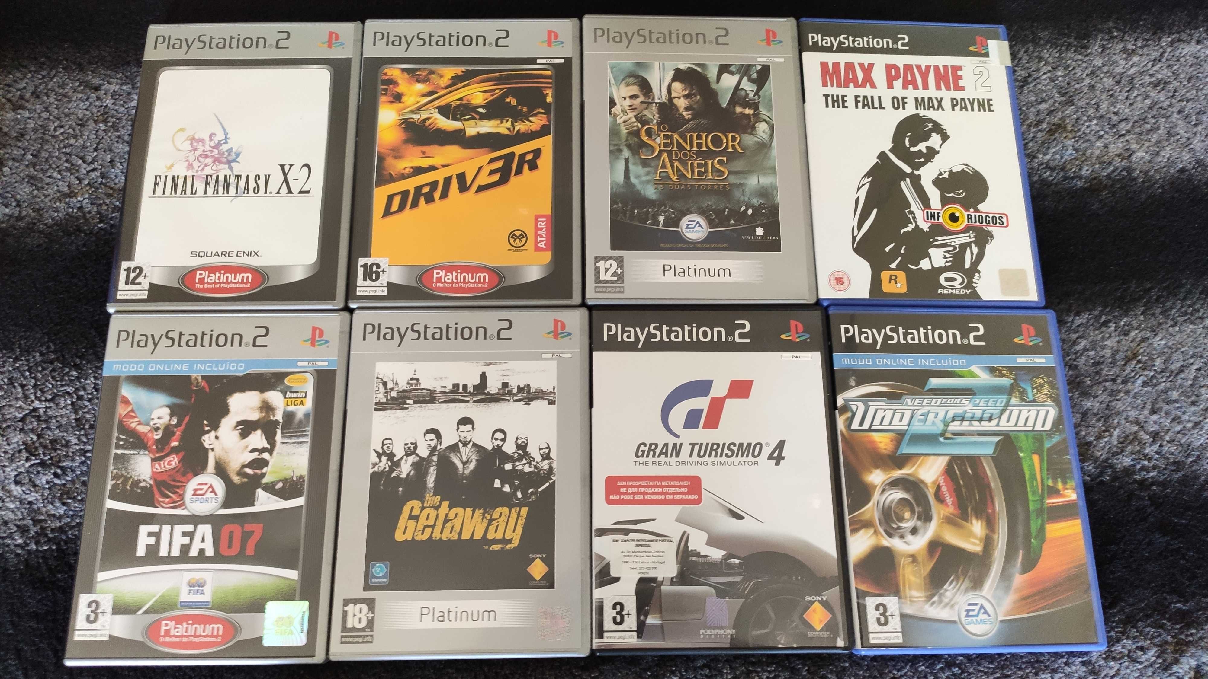 15 Jogos PS2 por 40€ (individualmente 5€)
