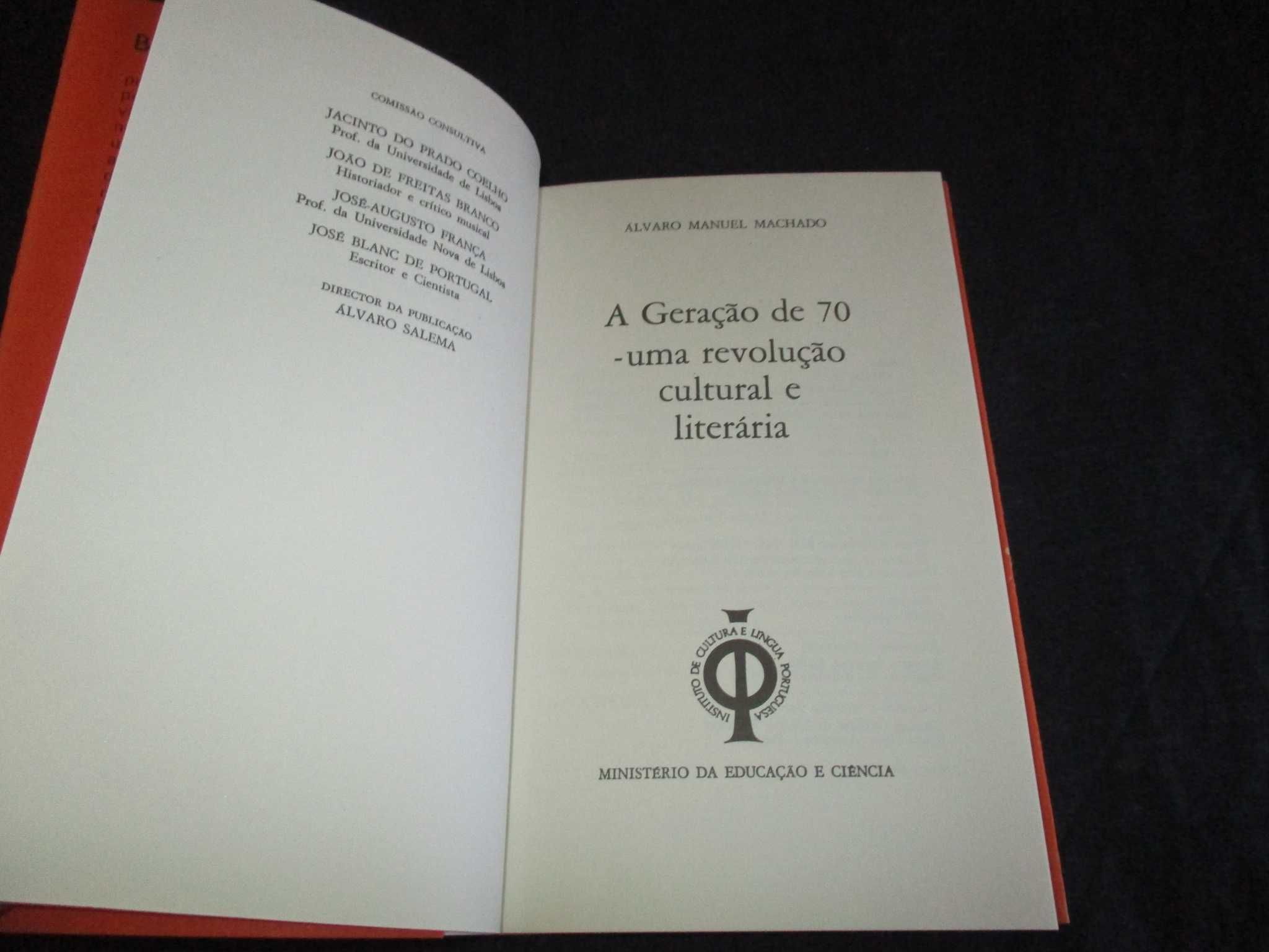 Livro A Geração de 70 revolução cultural e literária