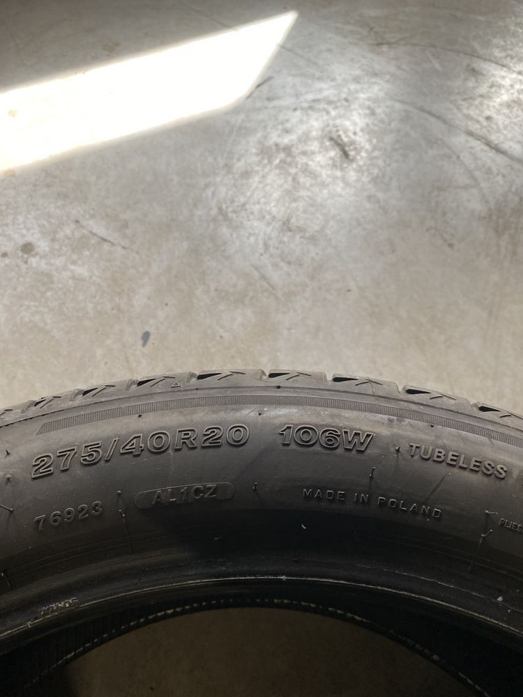 Opony letnie bridgestone alenza 275/40r20 dwie sztuki wysylam