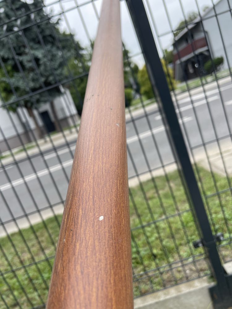 Poręcz, barierka imitacja drewna 3m, srednica 4cm
