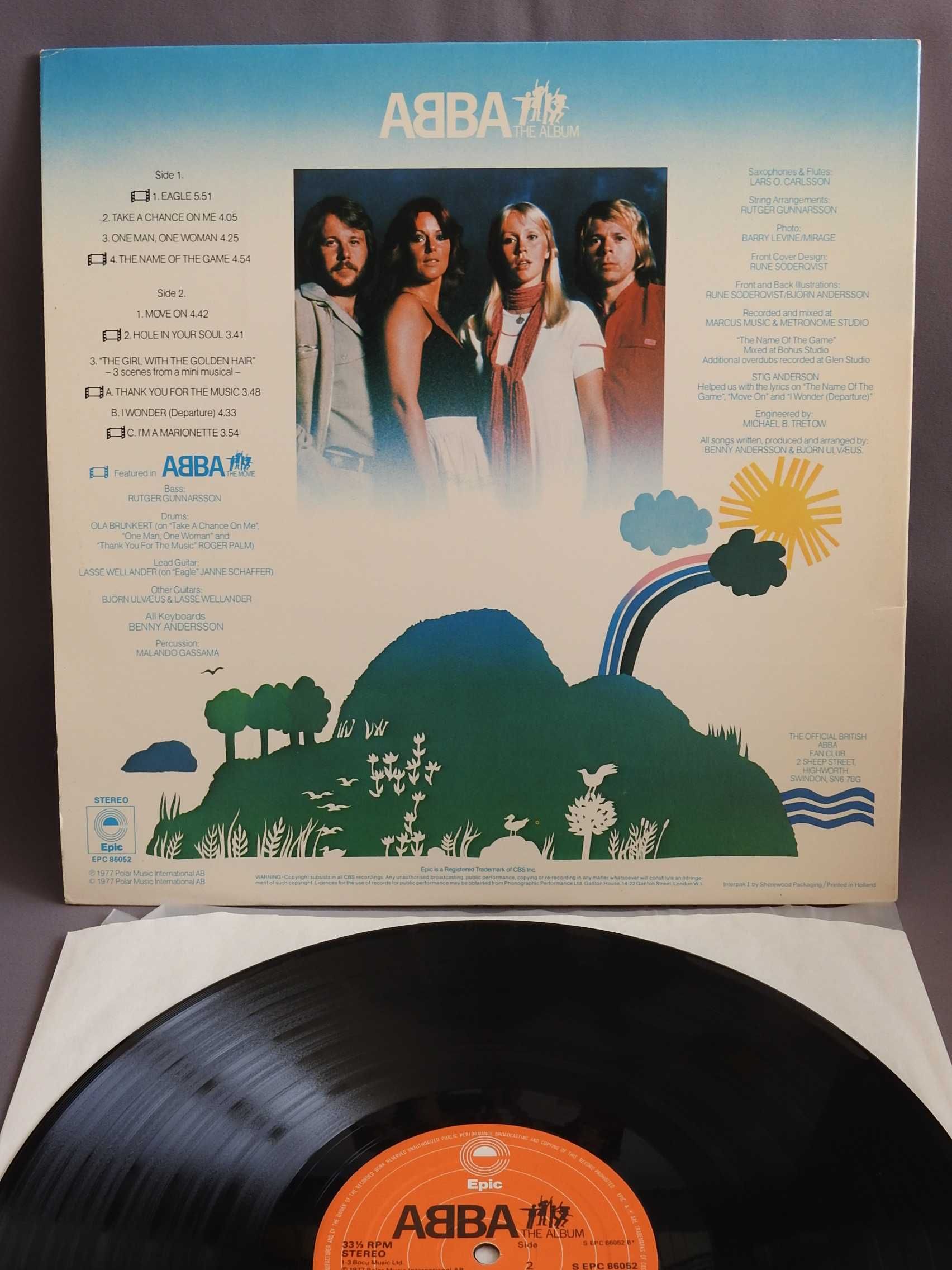 ABBA The Album LP Британская пластинка 1977 UK NM 1st press оригинал