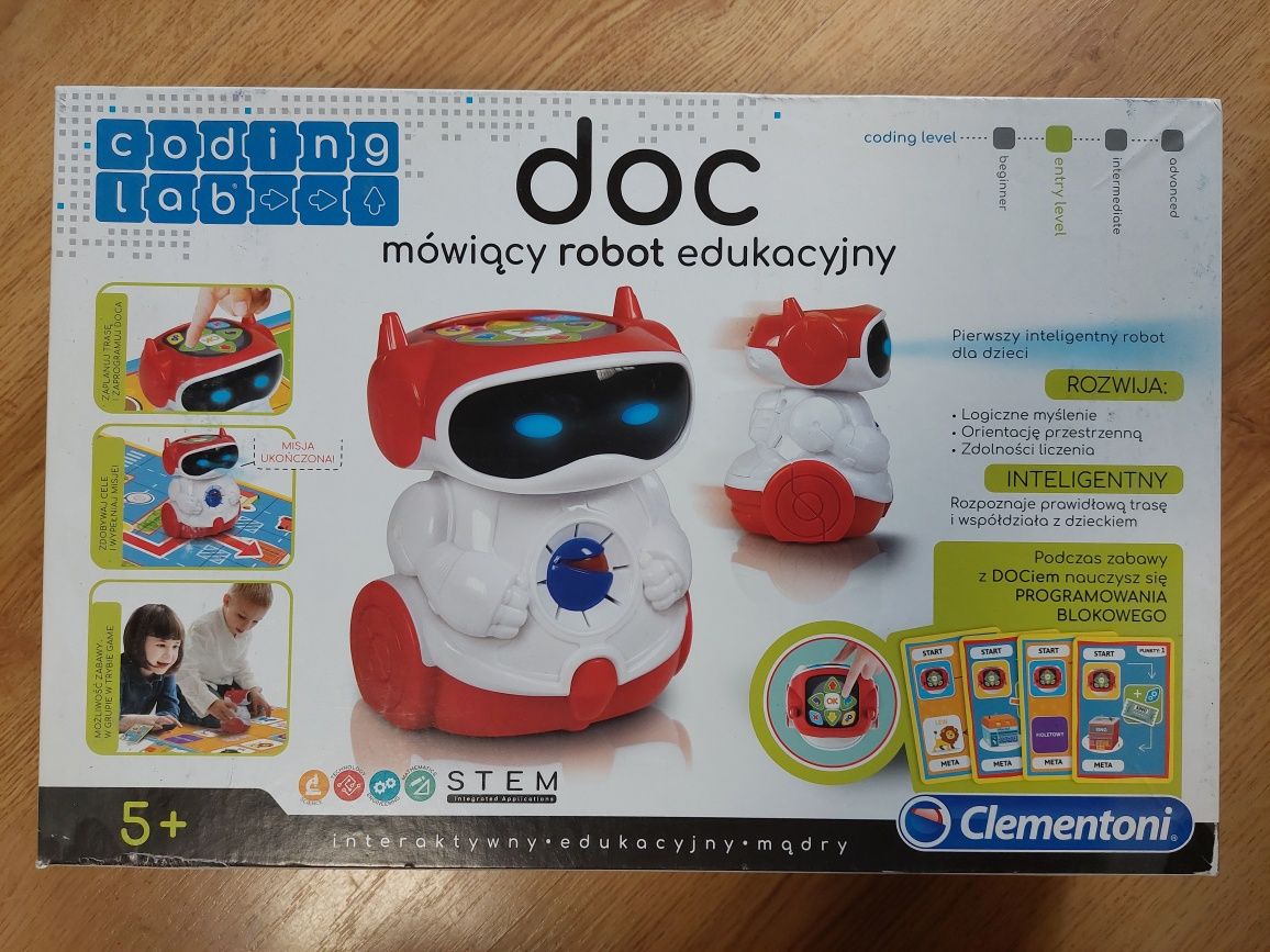 5+ DOC mówiący robot edukacyjny Clementoni coding lab