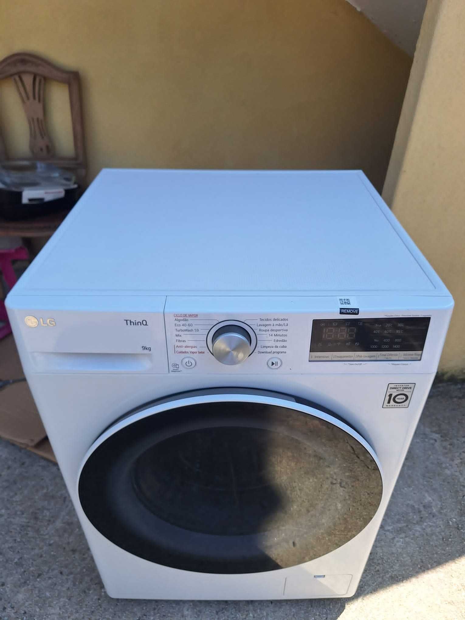 Máquina de lavar roupa LG 9 Kg
