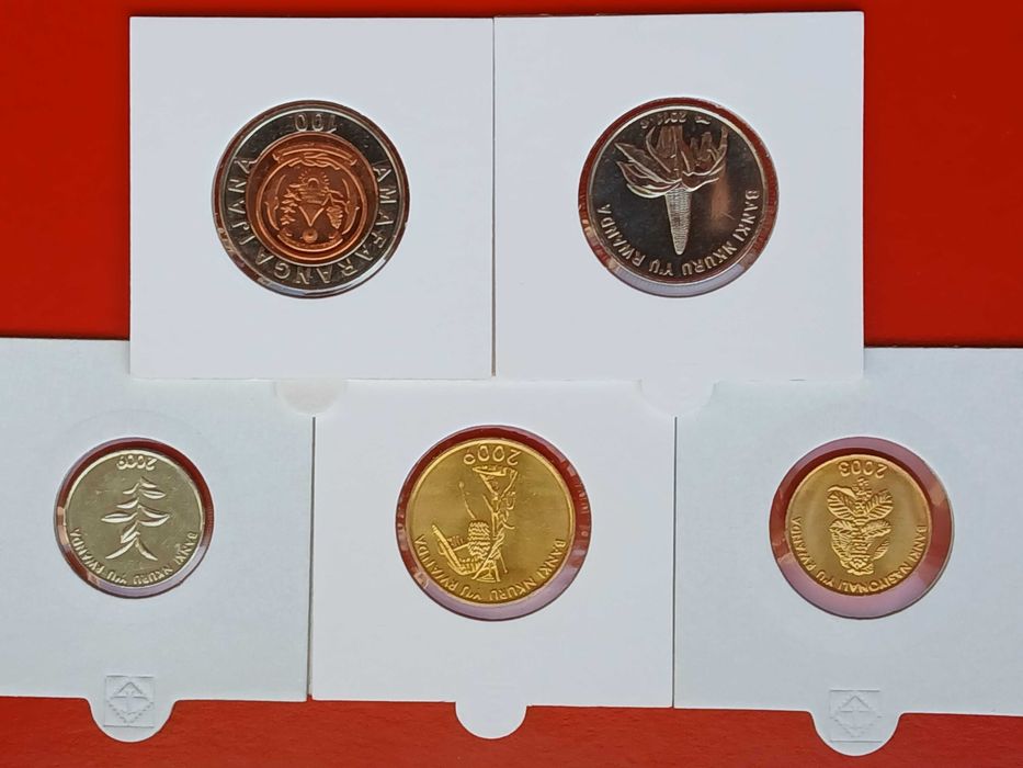 Rwanda - zestaw 5 monet