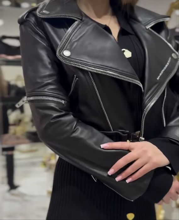 Куртка косуха кожа Bal*nciaga