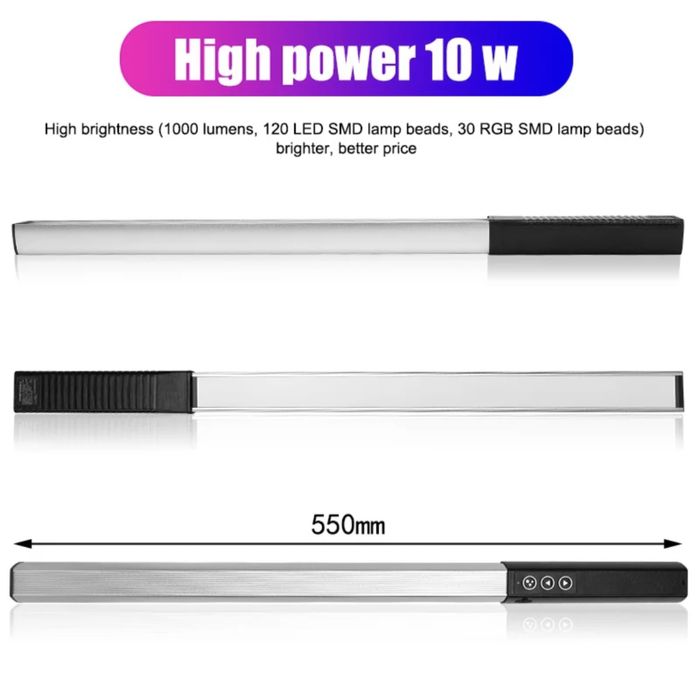 Портативна лампа LUXCEO Q508A RGB акумулятор 2600 mAh