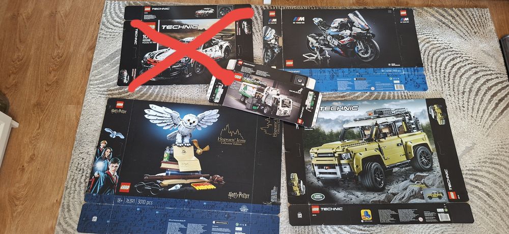 LEGO puste kartony