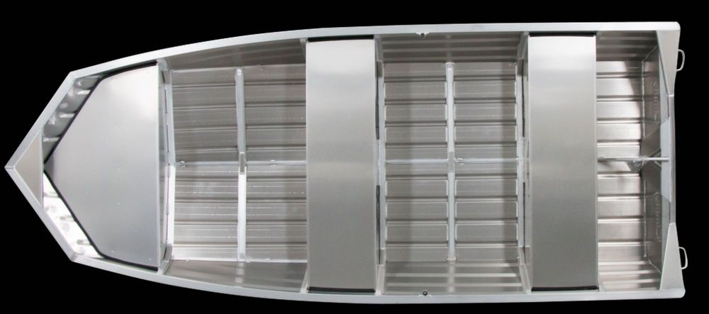 Aluminiowa łódka wędkarska Kimple J 4217 idealna na rzeki i płycizny.