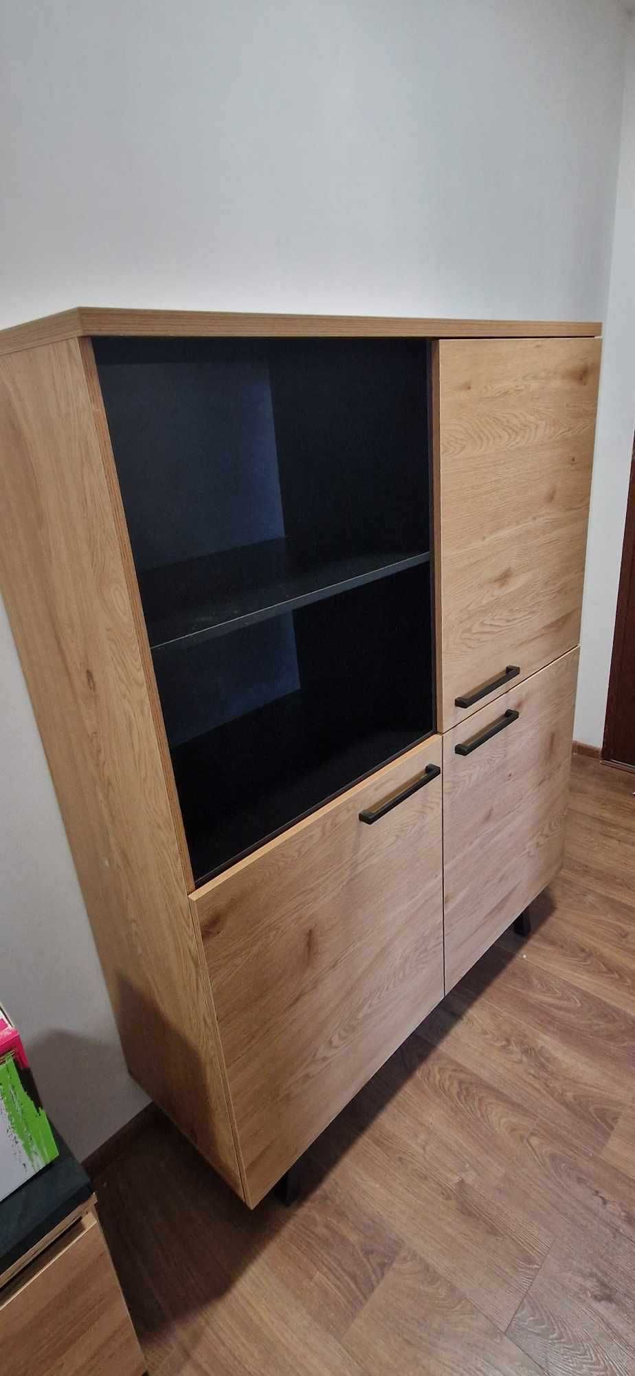 Stylowa duża komoda MALLOW – dziki dąb