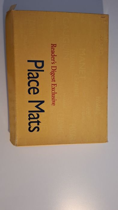 Marcador Individual retangular para mesa place mats Paul Cézanne