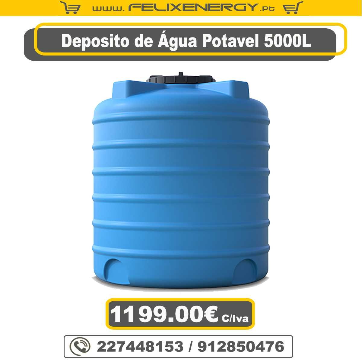 Deposito 5000Litros Novos C/Certificado para água Potavél