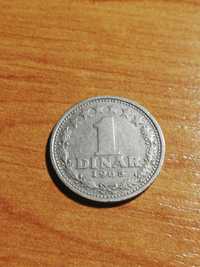 Moneta 1 dinar 1965r.