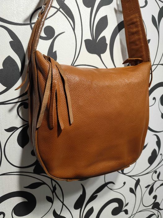 Натуральна шкіряна сумка borsa in pelle (made in italy)