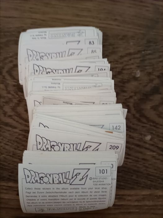 Dragon ball z antigos cromos panini