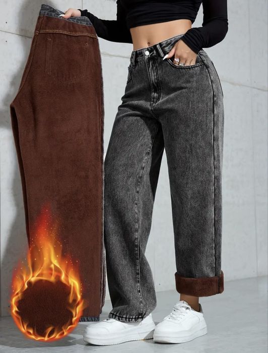 Утеплені джинси на хутрі!