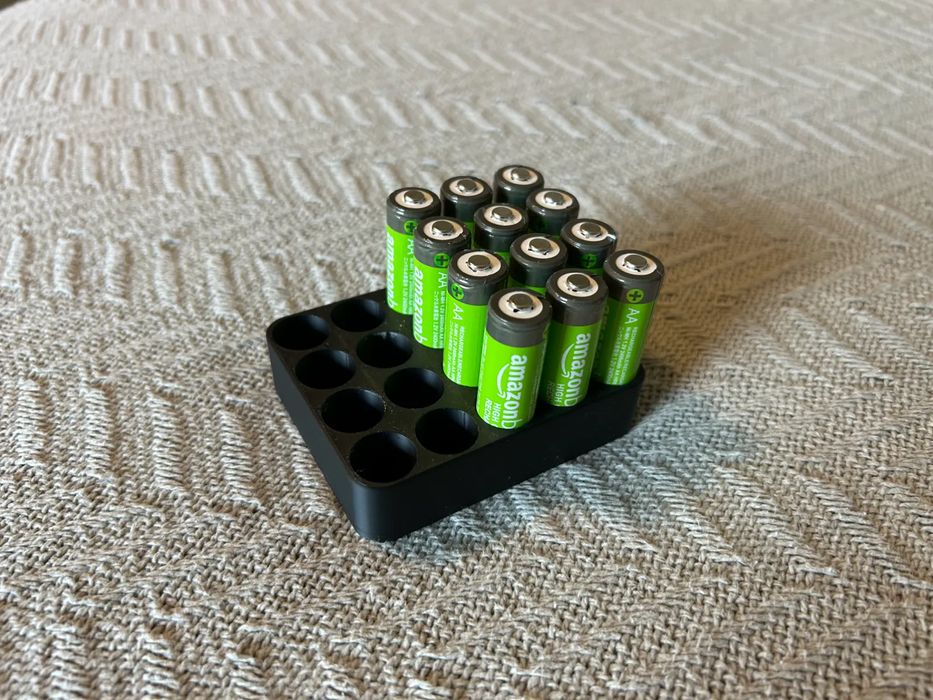 Organizador para 20 Pilhas AA Recarregáveis