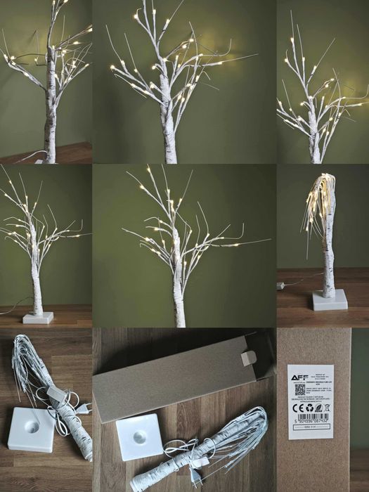 Lampka Drzewko brzoza świecące LED
