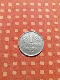 moneta 1 marka niemiecka rocznik 1961