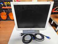 Monitor LG FLATRON L1715S 17" + okablowanie retro vintage