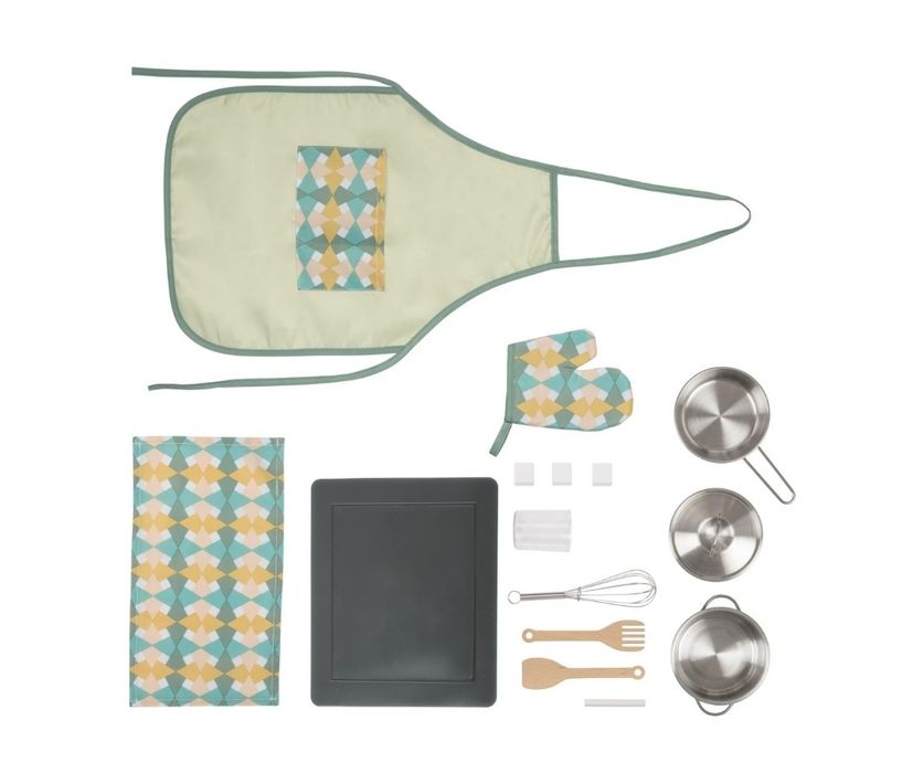 Дитяча дерев'яна кухня PLAYTIVE, з багатим набором аксесуарів.