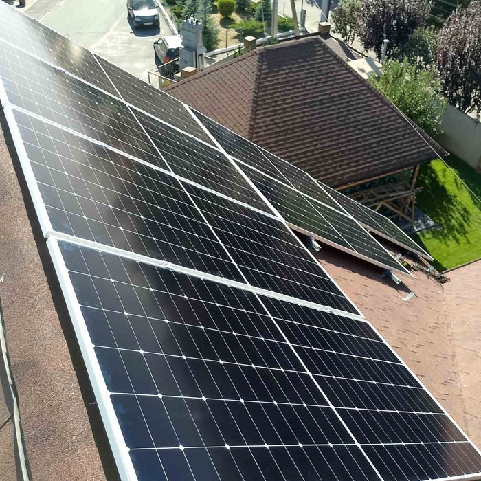 Установка солнечных панелей, подключение, настройка инвертора