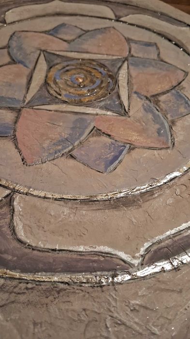 Obraz malowany akrylami "Lotus"