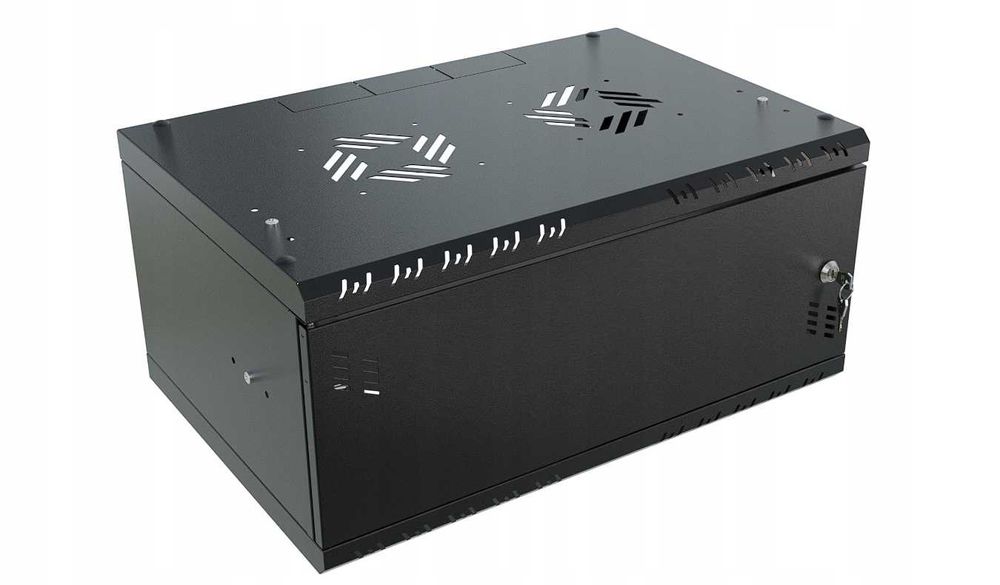 Szafa Instalacyjna RACK 19" 4U 350mm Wisząca Metalowe Drzwi Stalflex