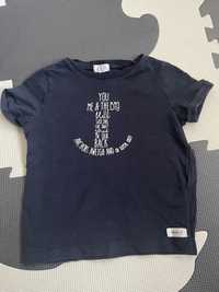 Bluzka koszulka tshirt newbie kappahl 86 granatowa