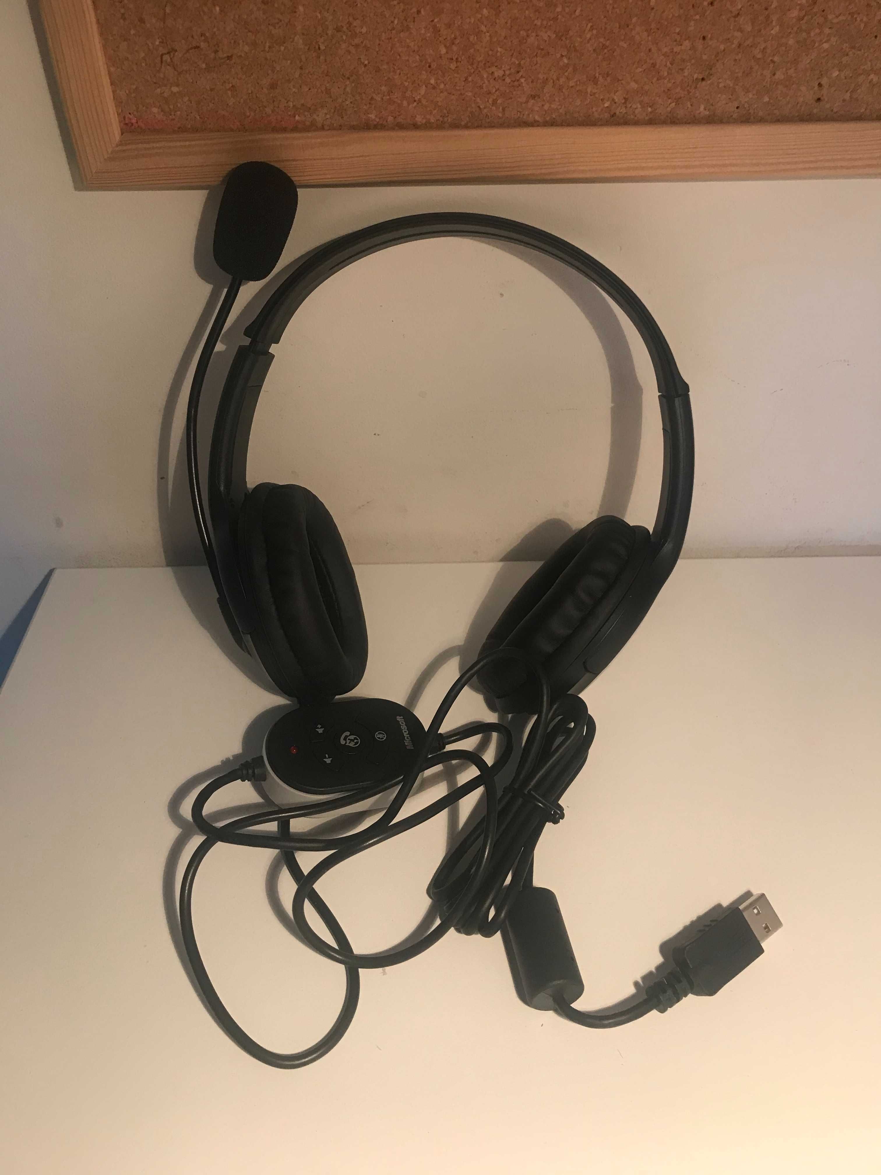słuchawki, mikrofon, headset do komputera, XBOX  MICROSOFT -  USB
