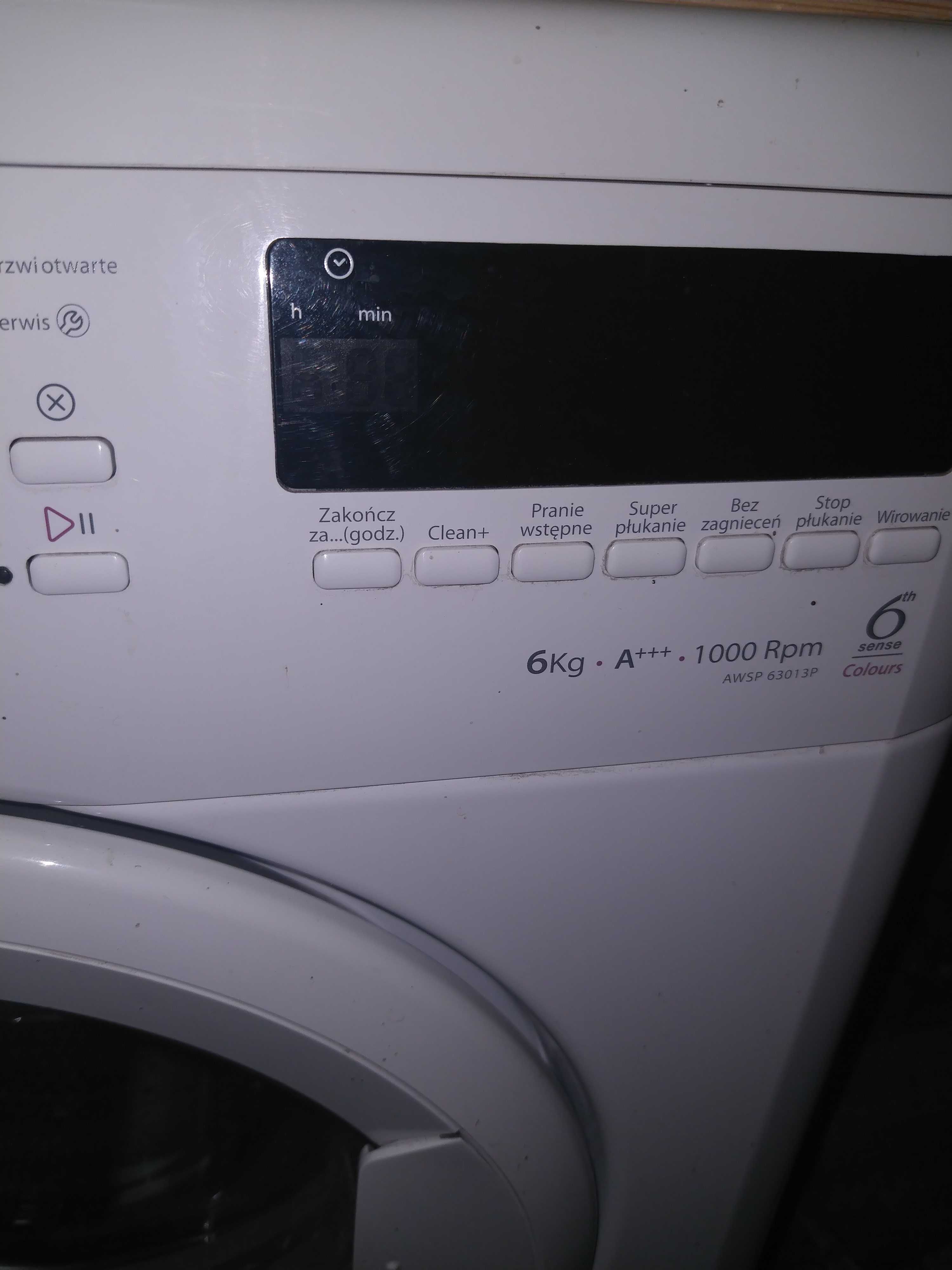 Pralka Whirlpool AWSP 63013P Uszkodzony bęben części