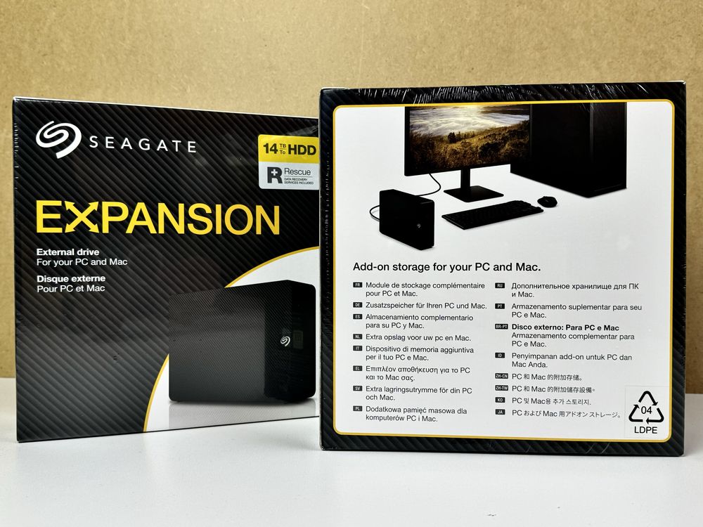 Жорсткий диск USB 14TB Seagate Expansion Desktop Black •Гарантія•