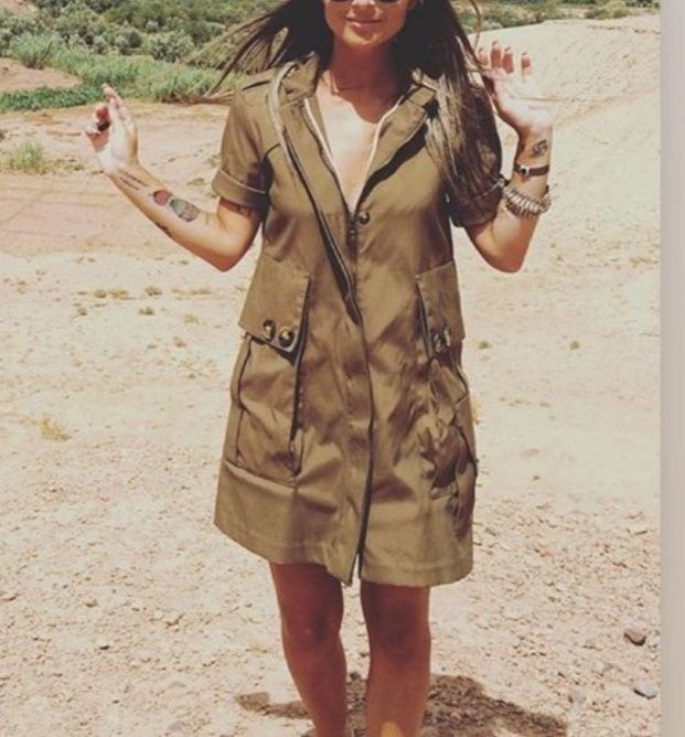 Vestido Safari/ trench Zara TAM S